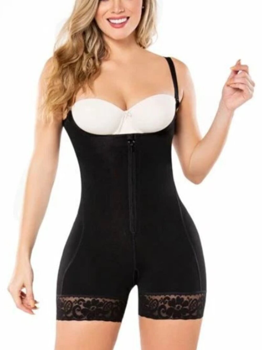 Diane Poitiere Faja Powernet Shapewear Bodysuit Girdle Black Women's Size XL NEW
